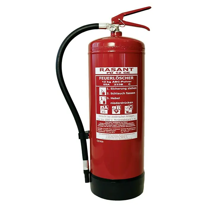 Feuerlöscher – 12 KG Pulver – ÖNORM EN-3 – Brandklasse ABC
